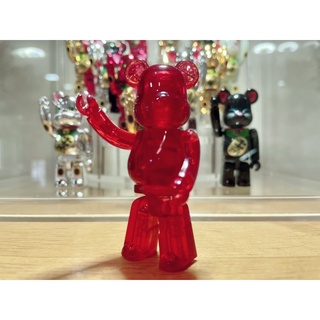 (ของแท้) Be@rbrick Series 18 Jellybean: Clear Red (Bearbrick)