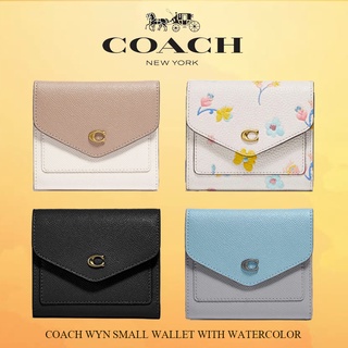 COACH WYN SMALL WALLET WITH WATERCOLOR