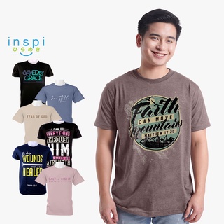 เสื้อยืดผ้าฝ้ายพิมพ์ลายขายดี ☢▥❃INSPI Shirt Bible Verse T Shirt for Men Korean Top Trendy Tops Tshirt for Women Tees Sum