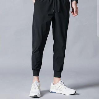 ใหม่ fashion_clothes1 กางเกงวอร์มชาย กางเกงขายาว กางเกงกีฬา ทรงขาจั๊ม สีดำ
