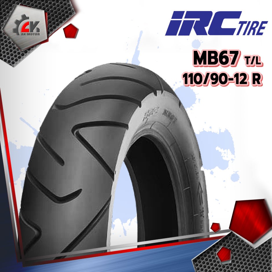 ยางปี22-irc-mb86-mb67-tl-100-90-12-110-90-12-ยางมอเตอร์ไซค์สำหรับ-zoomer-x-scoopy-i-s12-moove-ksr