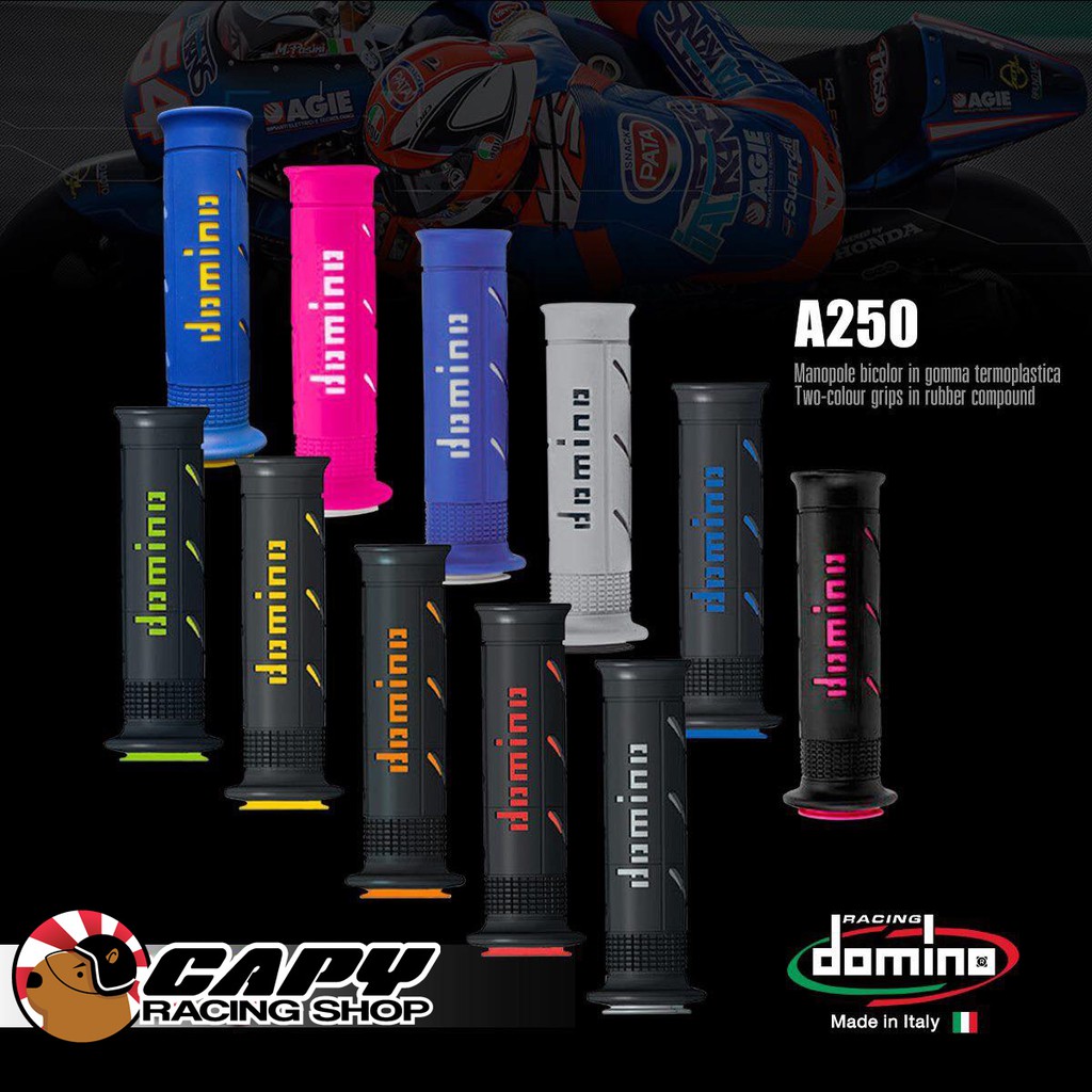 ของแท้-ปลอกแฮนด์-domino-a250-racing-xm2-เหนียว-หนึบ-สินค้าของแท้-100-made-in-italy