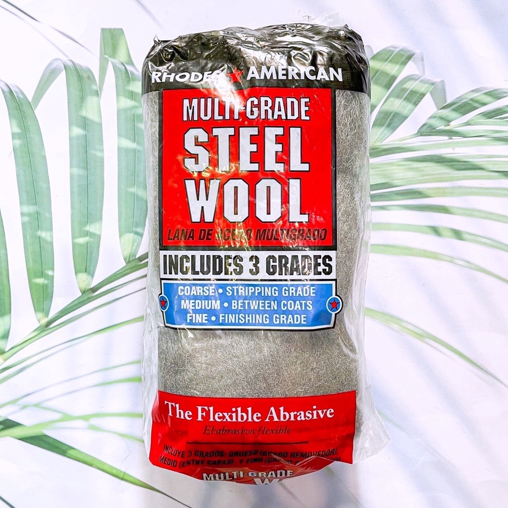 (Homax®) Rhodes American Steel Wool ใยขนเหล็กอเนกประสงค์ ใช้ขัดไม้ ขัด