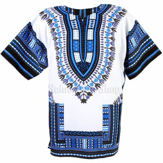 Dashiki African Shirt Cotton Hiphop Unisex เสื้อจังโก้ เสื้อโบฮีเมียน ad15s
