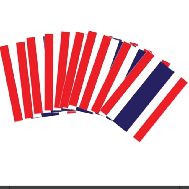ภาพหน้าปกสินค้าธงชาติไทยกระดาษสีสันสดใสต้องการกี่แผ่นสั่งได้เลย