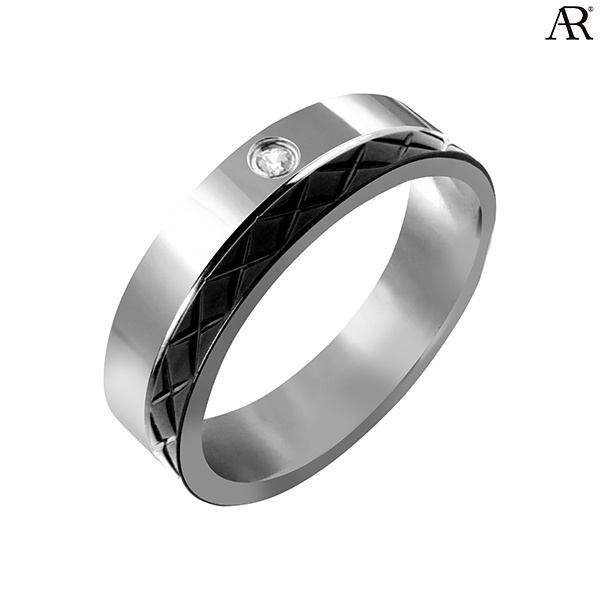 angelino-rufolo-ring-ดีไซน์-two-tone-crystal-แหวนผู้ชาย-stainless-steel-316l-สแตนเลสสตีล-คุณภาพเยี่ยม-สีเงิน-สีดำ