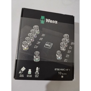 WERA 8790 HMC HF 1 10 Piece Metric Zyklop 1/2" Drive Socket Setcode Nr:05004203001
