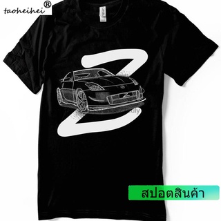 ราคาต่ำสุด!! เสื้อยืด ผ้าฝ้าย พิมพ์ลายรถยนต์ญี่ปุ่น Nissan 350z JDM 370z nismo สําหรับผู้ชาย 664987S-3XL