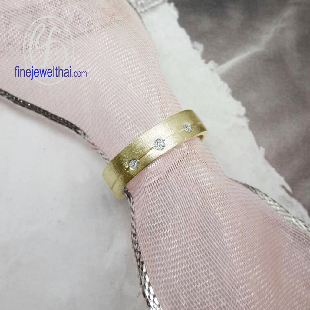 finejewelthai-แหวนเพชร-เพชร-แหวนหมั้น-แหวนแต่งงาน-diamond-cz-wedding-ring-silver-gold-r30146cz-g