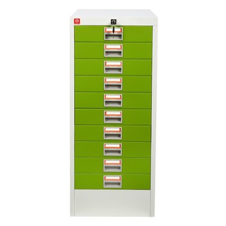 File cabinet CABINET 10 DRAWERS LUCKY WORLD CDX-10-GG GREEN Office furniture Home &amp; Furniture ตู้เอกสาร ตู้ลิ้นชักเหล็ก