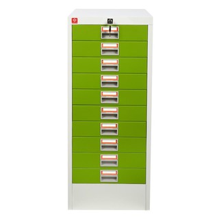 File cabinet CABINET 10 DRAWERS LUCKY WORLD CDX-10-GG GREEN Office furniture Home &amp; Furniture ตู้เอกสาร ตู้ลิ้นชักเหล็ก