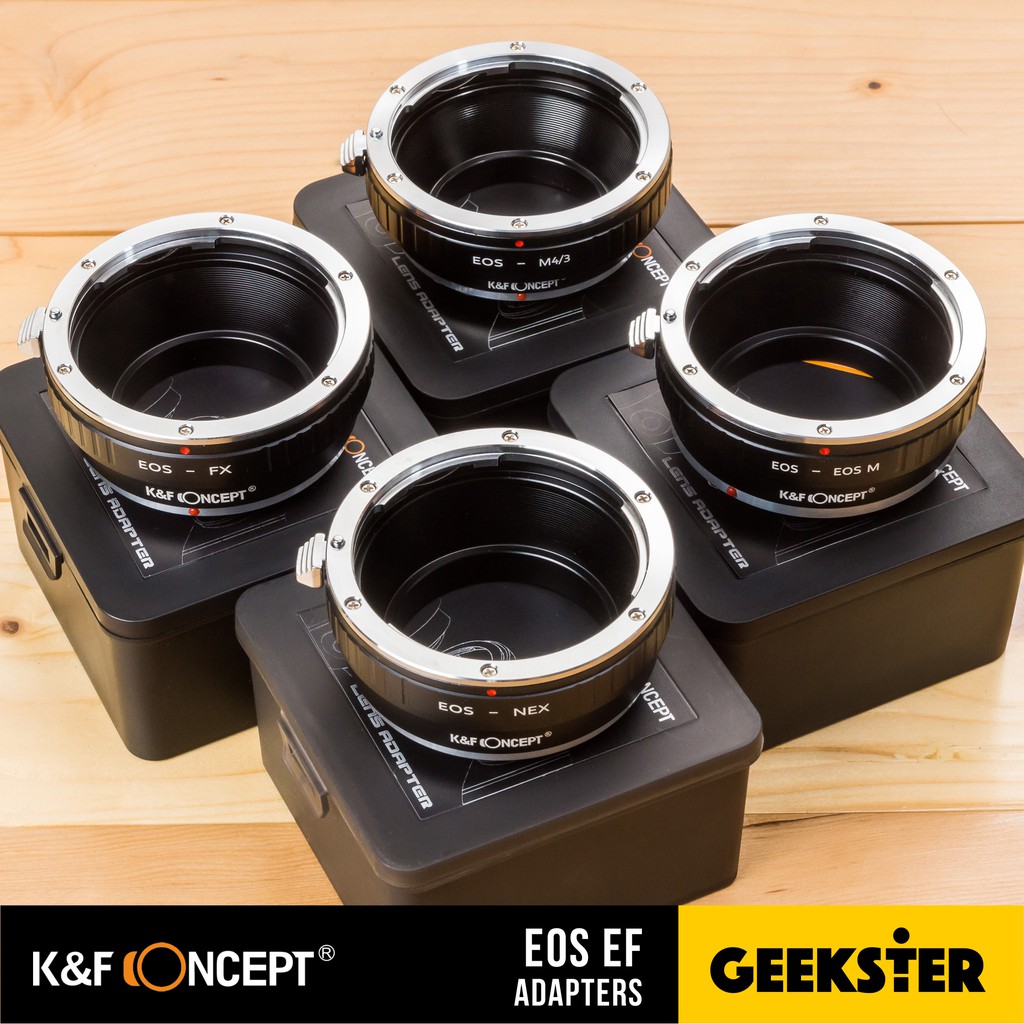 รูปภาพสินค้าแรกของK&F เมาท์ แปลง EF ( CANON EOS ) Lens Adapter ( EOS-FX / EOS-NEX / EOS-m43 , m4/3 / EOS-EOS M / KF )