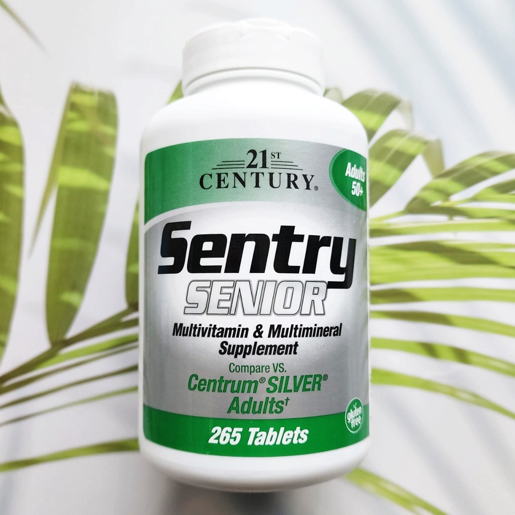 Sentry Senior, Multivitamin & Mineral Supplement, Adults 50+, 265 เม็ด