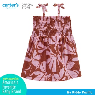 CarterS Dress 1Pc Brwn-Floral L8 คาร์เตอร์เสื้อผ้าชุดกระโปรงมีลาย