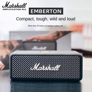 สินค้า Marshall Emberton ลำโพงบลูทูธ ขาว Bluetooth Speaker ลำโพงพกพา ลำโพงคอมพิวเตอร์ ลำโพงบลูทูธเบสหนัก ลำโพง marshall