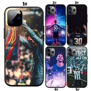 เคสนิ่ม ลาย DI66 messi สําหรับ iPhone 5 5S 6 6S 7 8 11 Pro Max Plus SE XR