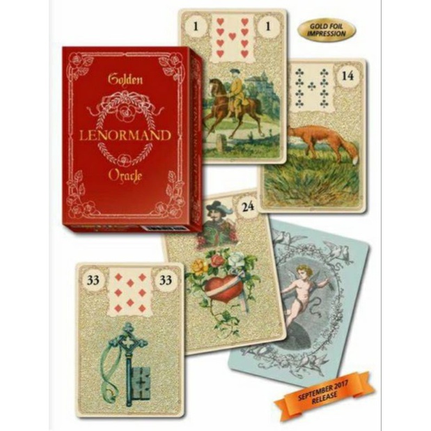 ไพ่เลอนอร์มองด์เคลือบทอง-golden-lenormand-oracle-ไพ่ยิปซี-ไพ่ทาโร่ต์-ไพ่ออราเคิล-tarot-oracle-lenormand-card-deck