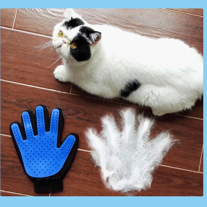 ถุงมือกำจัดขนแมว-แปรงอาบน้ำสำหรับสัตว์เลี้ยง-นวดทำความสะอาดสัตว์เลี้ยง-sj1186