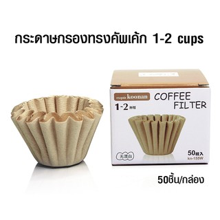 กระดาษกรองกาแฟ Koonan ทรงคัพเค้ก 1-2 ถ้วย 1610-719