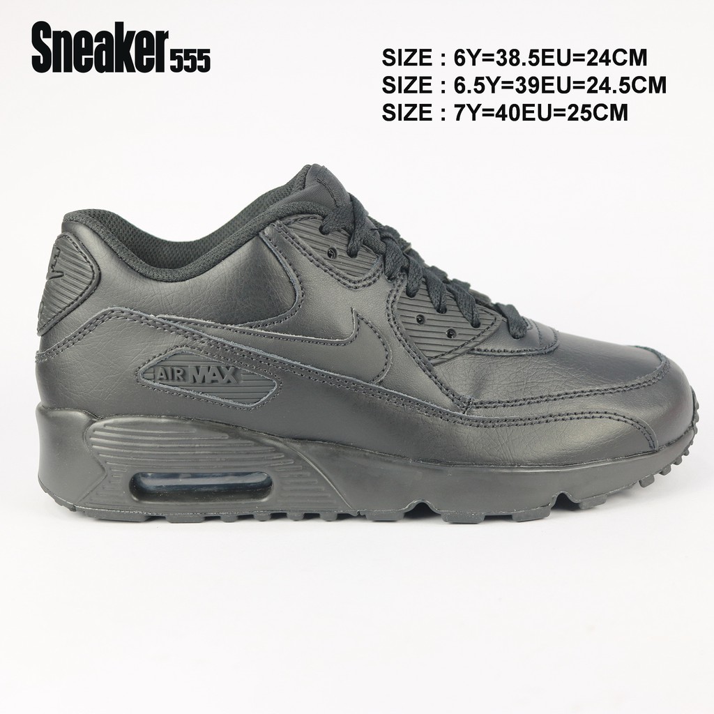 AIR MAX 90 LTR GS NIKE AIR MAX 90 LTR GS SHOE BLACK BLACK Shopee Thailand
