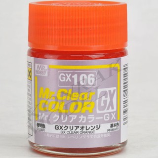 ภาพหน้าปกสินค้าสีเครียสูตรทินเนอร์ GX106 CLEAR ORANGE 18ML ที่เกี่ยวข้อง