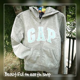 เสื้อแจ็คเก็ต ปักเลื่อม​ มีฮู้ด size8-9_GapKids