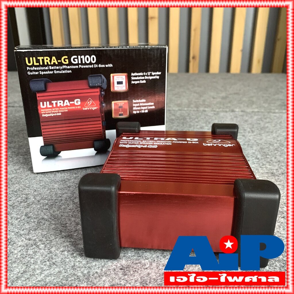 behringer-gi100-ultra-g-direct-box-กล่องกรองเสียง-กล่องป้องกันเสียงรบกวน-ตัวกรองเสียง-กล่องdi-gi-100-gi-100-ไดเร็คบ็อ