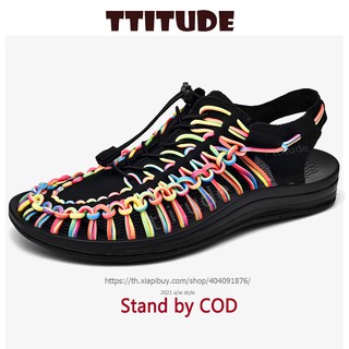 ราคา9.9 ลด 15% ใส่ 15DD99 🔥Attitude🔥 1-3 วันได้รับของรองเท้า 👟 แตะ รัด ส้น สไตล์ Sandals ชาย หญิง