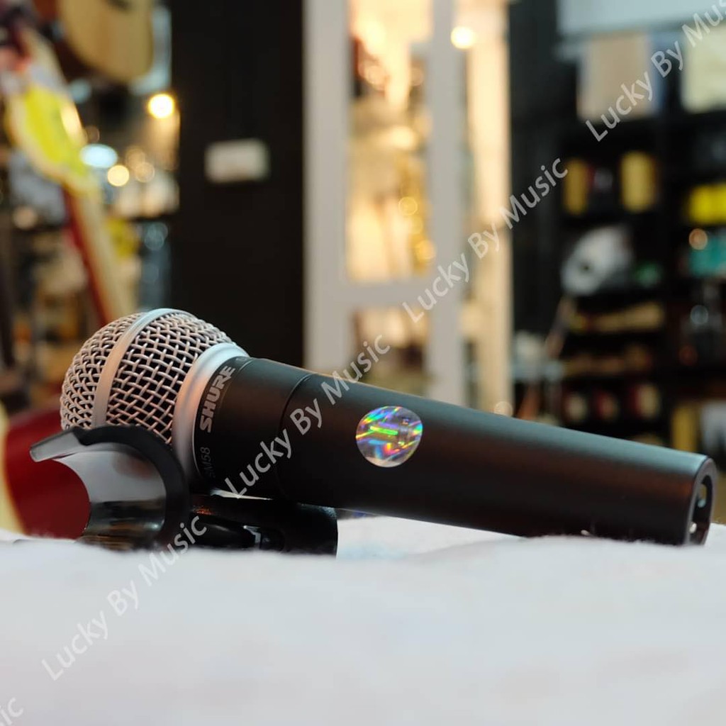 shure-รุ่น-sm58-ไมค์สำหรับร้อง-พูด-ของแท้100-รับประกันจากศูนย์-เสียงแน่นชัดเจน-ฟรี-ที่จับไมค์-ซองหนัง-ใบประกันสินค้า