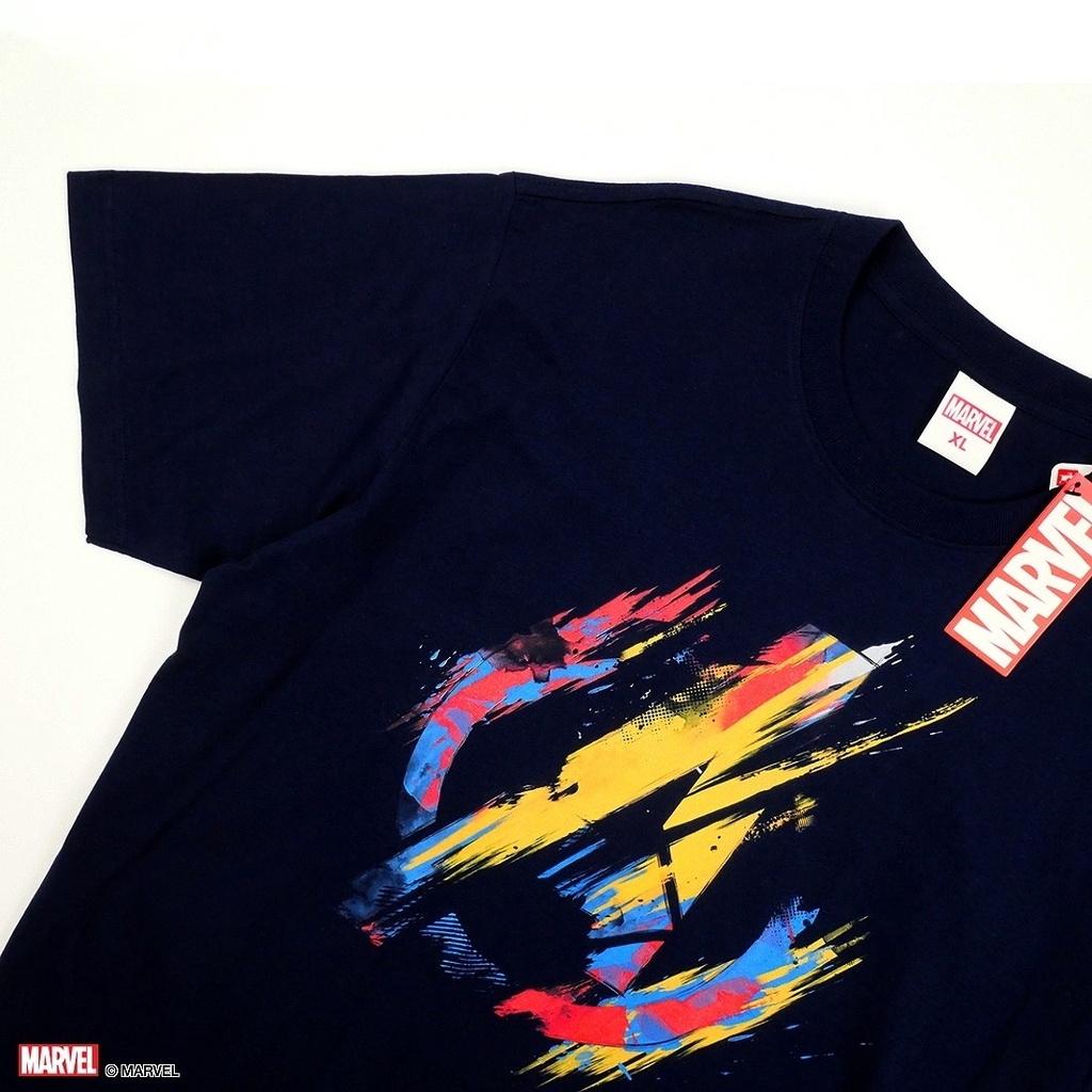 เสื้อยืดผ้าฝ้ายพิมพ์ลายขายดี-เสื้อยืดการ์ตูน-ลิขสิทธ์แท้-marvel-comics-t-shirts-mvx-174