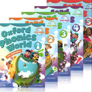 Oxford Phonics World + Work Book Level 1-5 แบบฝึกหัด Phonics (10 เล่ม)  | หนังสือภาษาอังกฤษ สำหรับเด็ก