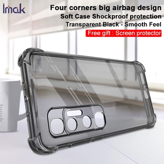 Imak Xiaomi Mi 10 Ultra Shockproof Soft TPU Case Xiomi Mi10 Ultra Transparent Silicone Back Cover Screen Film