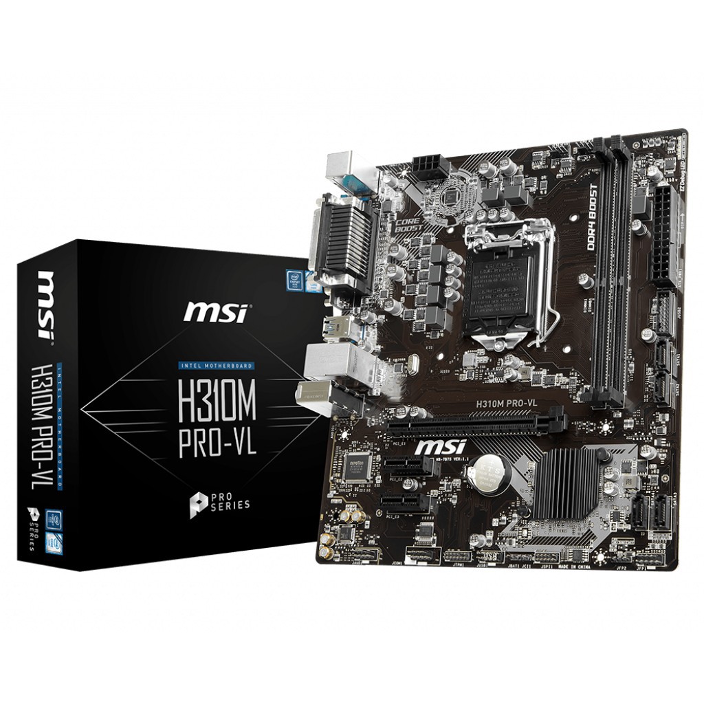 MSI H310M PRO-VL Intel Gen8 DDR4 LGA1151 PARALLEL SERIAL ports ...