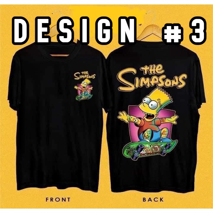 the-simpson-graphic-shirt-การออกแบบด้านหน้าและด้านหลัง