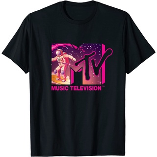 เสื้อยืด พิมพ์ลายโลโก้นักบินอวกาศ Mademark x MTV สําหรับผู้ใหญ่สามารถปรับแต่งได้