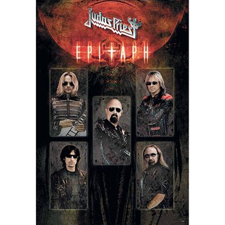 โปสเตอร์ รูปถ่าย วง ดนตรี เฮฟวีเมทัล Judas Priest (1969-Now) POSTER 24”x35” Inch English Heavy Metal Band V2