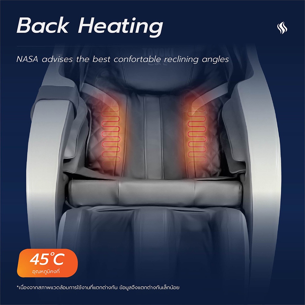 Toyoki R8311 เก้าอี้นวดไฟฟ้า รุ่นยอดฮิต เหมาะกับผู้สูงอายุ ไม่ต้องติดตั้ง สีเทา โซฟานวดไฟฟ้า ลดอาการปวดเมื่อย คลายกล้ามเนื้อดีเยี่ยม ผ่อนคลายความเหนื่อยล้าขั้นสุด โปรแกรมอัตโนมัติ ระบบ Zero Gravity