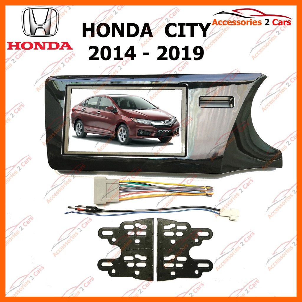 หน้ากากวิทยุรถยนต์-honda-city-รถปี-2012-2018-black-piano-รหัส-nv-ho-090