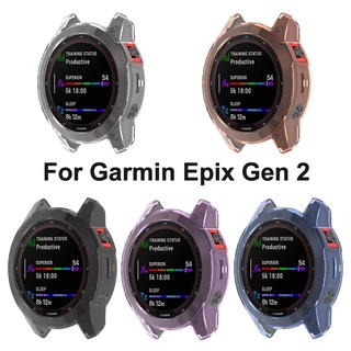 เคสป้องกัน สําหรับ Garmin Fenix Epix Gen 2 เคสสมาร์ทวอทช์ TPU นิ่ม กันชน สําหรับ Epix2 กรอบป้องกัน