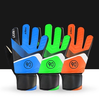 สินค้า Hot 1 Pair Gloves Protective Anti-Collision Faux Leather Children Goalkeeper Gloves for Football Game