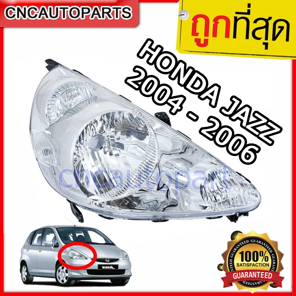 ถูกที่สุด-ไฟหน้า-honda-jazz-gd-ปี-2004-2005-2006-ราคาต่อข้าง-ไฟหน้า-ฮอนด้าแจ๊ส