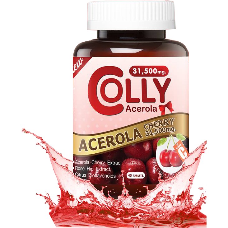 colly-acerola-cherry-31-500-mgคอลลี่-อะเซโรล่า-เชอร์รี่-วิตามินซีสูง45เม็ด1กระปุก