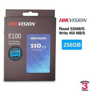 256GB SSD (เอสเอสดี) HIKVISION E100 SATA 2.5 R550MB/S W450MB/S ประกัน 3 ปี
