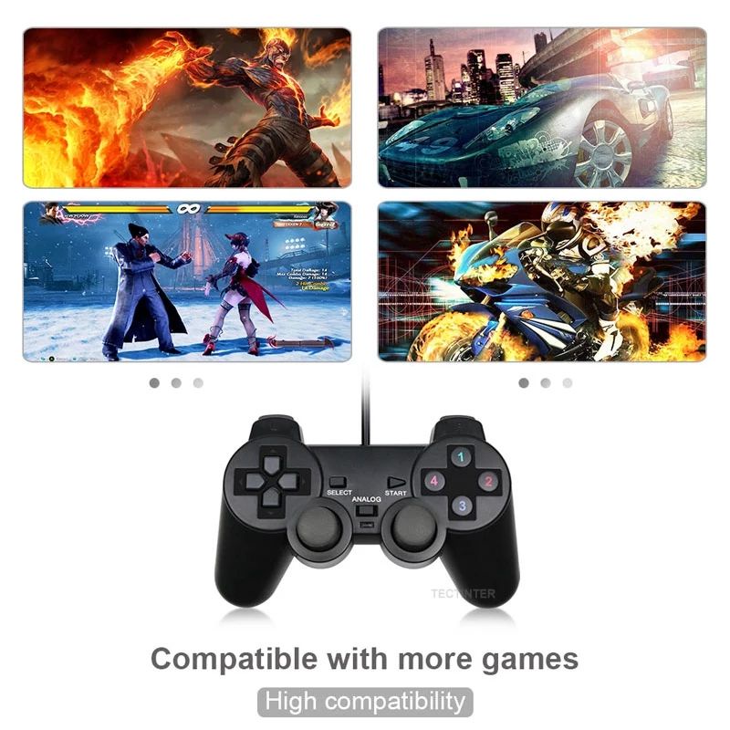 สาย-usb-pc-game-controller-gamepad-สำหรับ-winxp-win7-8-10-joypad-สำหรับ-pc-windows-คอมพิวเตอร์แล็ปท็อปเกมสีดำจอยสติ๊ก