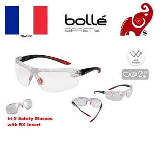 แว่นเซฟตี้ แว่นนิรภัย BOLLE 1670001A Iri-S Safety Eyewear Clear Anti-Scratch/Anti-Fog Len
