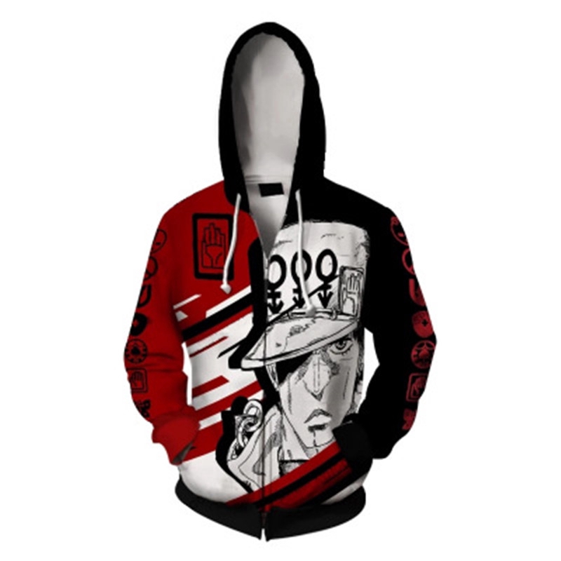 อะนิเมะ-jojo-ผจญภัยที่แปลกประหลาดชุด-hoodies-hoodies-3d-พิมพ์เสื้อคอสเพลย์ซิปคลุมด้วยผ้าแจ็คเก็ต