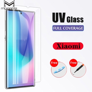 สินค้า ฟิล์มกระจกเต็มจอ แบบใส กาว UV สำหรับ Xiaomi Mi 12 12X 11 Ultra Note 10 Lite Pro 5G