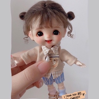 Bjd 1/8 Ob11 วิกผมตุ๊กตาวันเกิดสําหรับเด็ก (Only Wig, No Head&amp;Doll)