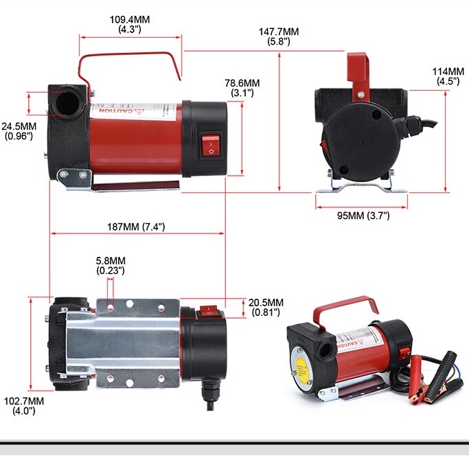 carclub-เครื่องสูบน้ำมัน12v-ปั๊มดีเซล-ปั๊มน้ำมันก๊าด-ปั๊มน้ำมันไฟฟ้าใช้สำหรับปั๊มดีเซล-น้ำมั-50l-min-ปั๊มน้ำมันแบตเตอรี่