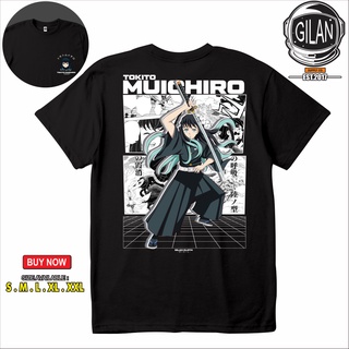 เสื้อยืด ลายการ์ตูนอนิเมะ DEMON SLAYER KIMETSU NO YAIBA TOKITO MUICHIRO MIST HASHIRA